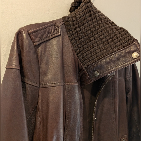 Eddie Bauer leather bomber jacket - Picture 10 of 14